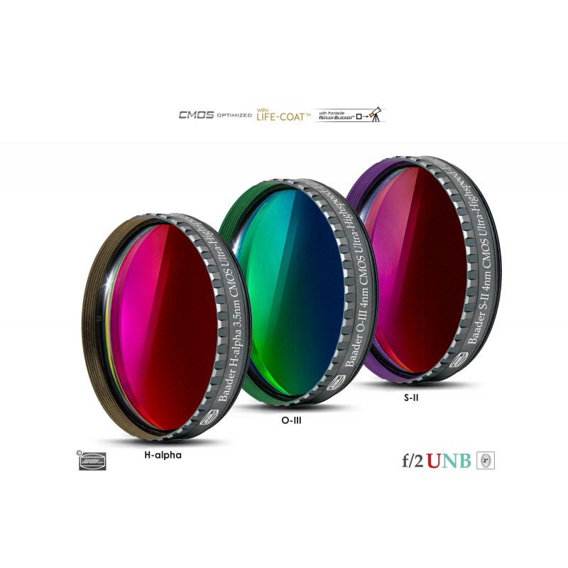 Jeu de filtres f/2 spécial grande ouverture 3.5/4nm