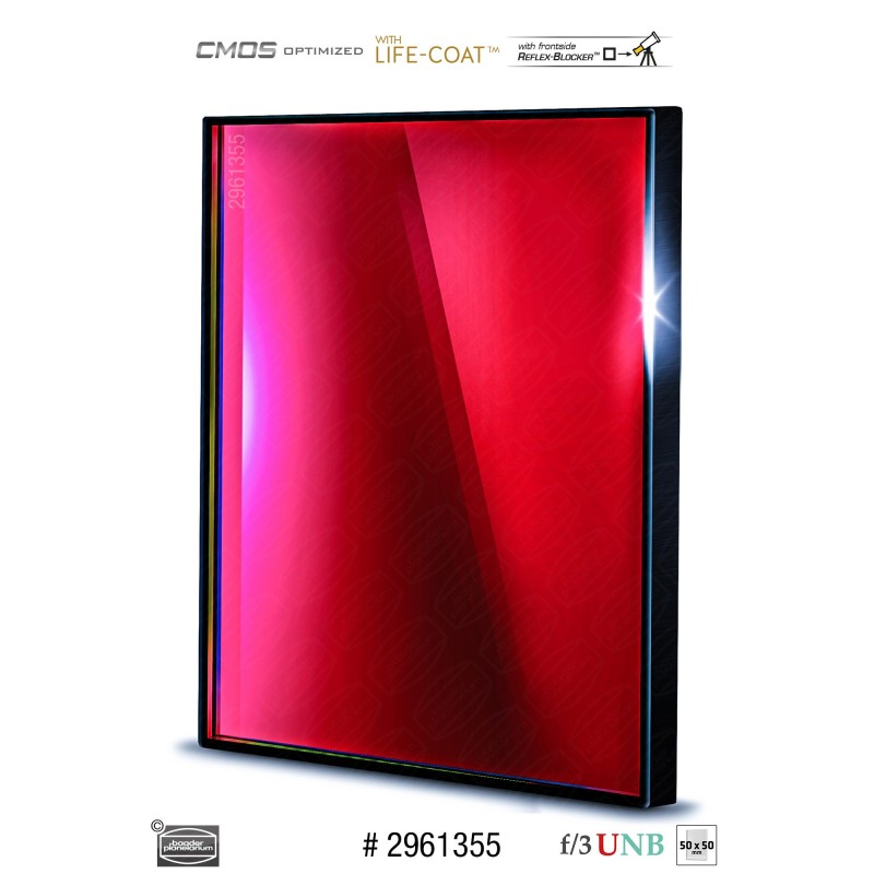 Filtre H-alpha f/3 spécial grande ouverture 3.5nm