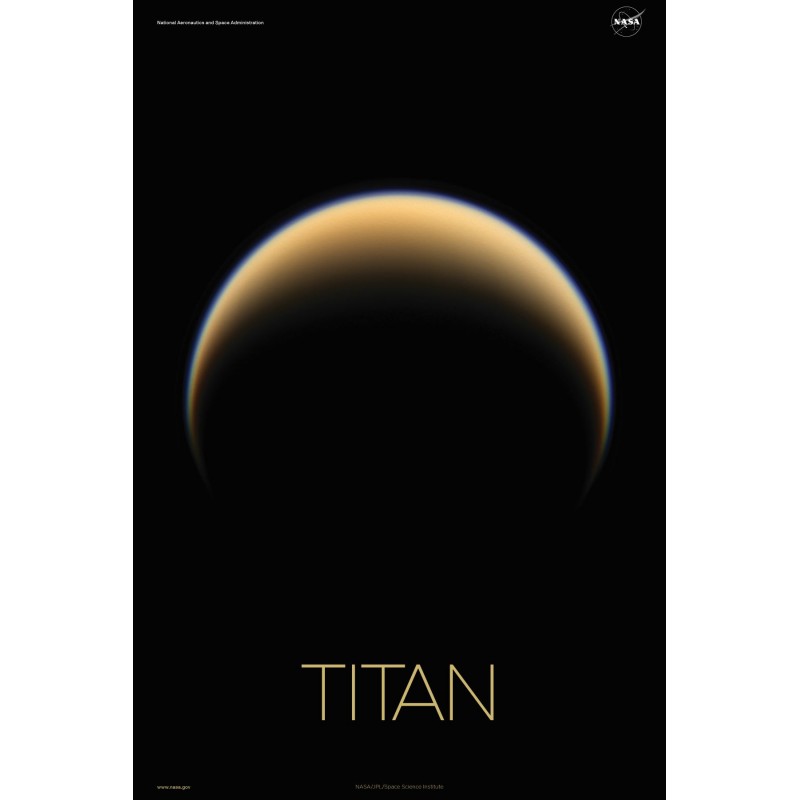 Poster d'astronomie - Titan Poster d'astronomie - Titan
